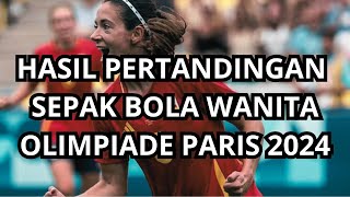 HASIL PERTANDINGAN SEPAK BOLA WANITA OLIMPIADE PARIS 2024  OLYMPICS PARIS 2024 [upl. by Hannie518]