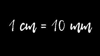 centimeter to millimeter  1 cm  10 mm Proof  How to convert cm to mm [upl. by Crean]