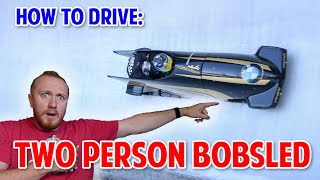 Learning HOW TO drive a 2man BOBSLED  Axe Racing [upl. by Eenoj]