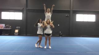 Basic Cheerleading Stunt Progression Shoulder Sit [upl. by Issi]