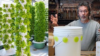 Cheap amp Easy Vertical Tower Garden with No Power Diy Hydroponics [upl. by Simetra]