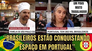 Tv Portuguesa Mostra O Cotidiano Dos Brasileiros Que Vivem Em Portugal [upl. by Lekram]