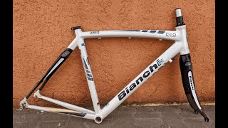 Bianchi Via Nirone 7 700c M 54  alucarbon frameset [upl. by Arekat]