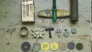 Sondeln am Wegesrand Münzen und Dupont Feuerzeug gefunden Metal Detecting Coins and more Stuff [upl. by Elwira961]