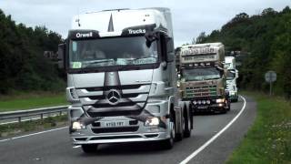 THE WORLDS LONGEST TRUCK CONVOY IN HD [upl. by Damalus]