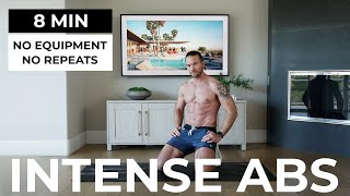 8 MIN INTENSE ABS No Equipment  Total Killer Core [upl. by Sigler]