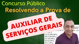 MATEMÁTICA Questões Concursos Anteriores Nível Fundamental AUXILIAR SERVIÇOS GERAIS [upl. by Nnylg]