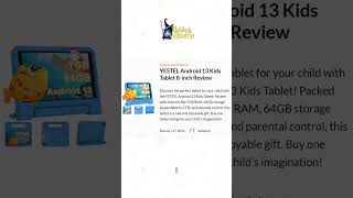 🧸YESTEL Android 13 Kids Tablet 8inch Review [upl. by Arabella]