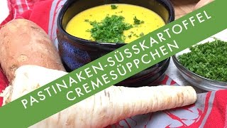 Thermomix  PastinakenSüßkartoffelCrèmeSuppe  Vegan [upl. by Hollister141]