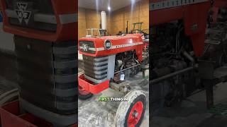 Looking over grandpas 165 Massey Ferguson part1 farmwork farmmachinery messeyferguson [upl. by Deonne]