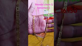 75018k nawabi chain amp hanuman ji locket song music gold jewellery [upl. by Osnofla]