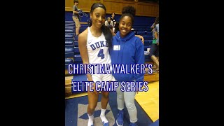 Christina Walker Duke 2018 Elite Girls Basketball Camp Highlights [upl. by Lenette981]