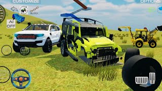 Crashed Thar rescued and deliver at home 🚗jcb gaming [upl. by Atirhs]