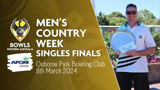 Mens Country Week 2024  Singles Final [upl. by Alauqahs]