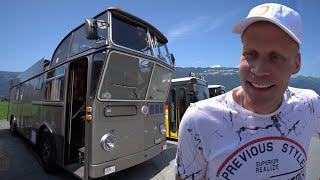 Größte Wohnmobile der Welt mit Hochsitz Lenker und Kaminstube Patrick 28 baut TraumCampervan 🔥 [upl. by Enaht]