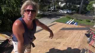 How to Install base felt paper for a Cedar Lite Tile Roof part 8 of 10 [upl. by Odrawde]