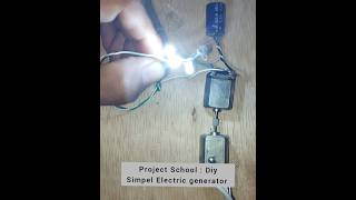 school Project  Simple Electric Generator For 3 Lamp [upl. by Zared]