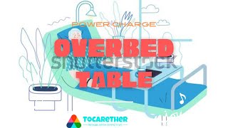 Homecare Overbed Table Furniture With Power Charge [upl. by Nohtahoj]