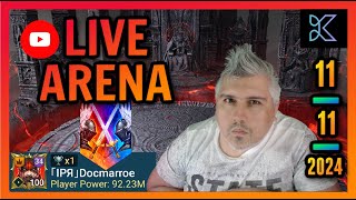 Raid Shadow Legends  Live Arena  IPR DocMarroe  1 in classic arena today [upl. by Aiveneg]