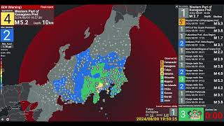 M 50 Kanagawa Japan Earthquake JQuake 982024 [upl. by Gambell]