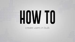 How to create AD users in bulk using ADManager Plus [upl. by Ardolino]