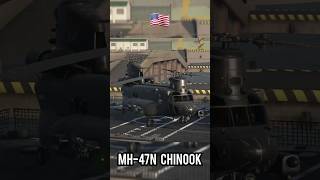 Modern Warships 🚁 MH47N Chinook Helicopter shorts short helicopter chinook [upl. by Aniara]