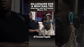 Clip from Zillionaire Doe and Montana 700  Interview  TEXAS TAP IN [upl. by Lydie724]