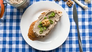 Veganská paštika z hlívy ústřičné  VEGAN RECEPT 2 [upl. by Yrogreg]