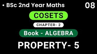 Cosets Property 5  Algebra  BSc 2nd Year  HPU [upl. by Annaehs867]