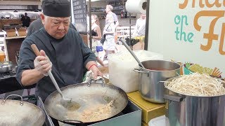 Pad Thai Noodles with Shrimps Tasted in Broadway Market Street Food of London [upl. by Ellette820]