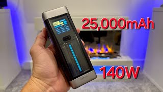 CUKTECK 20 Power Bank 25000mAh MONSTER Unboxing amp Demo [upl. by Namhar794]