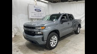 Satin Steel Gray 2020 Chevrolet Silverado 1500 CUSTOM Review  MacPhee Ford [upl. by Goeselt235]