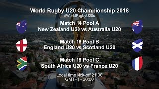 World Rugby U20 Championship Day 3  South Africa U20 v France U20 [upl. by Abdulla769]