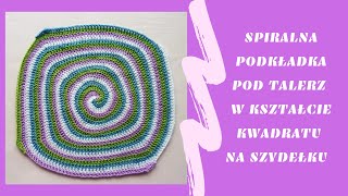 Spiralna podkładka pod talerz na szydełku Serwetka [upl. by Blackwell278]