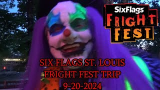 Six Flags St Louis Fright Fest Trip 9202024 [upl. by Zigmund]