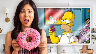 I Tested Viral CARTOON Recipes from Our Childhood 🍩 [upl. by Airtemed644]