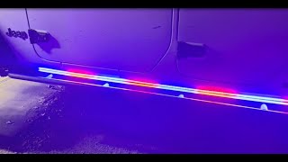 XRIDONSEN 2PCS 70 inch Police Lights Strip 864 LED Emergency Running Board Lights for Trucks Jeep [upl. by Siuqcram489]