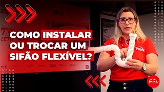 COMO INSTALAR OU TROCAR O SIFÃO FLEXÍVEL DA PIA OU DO TANQUE [upl. by Cristen266]