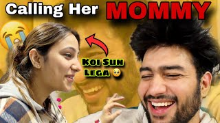 CALLING MY WIFE MOMMY  FUNNY REACTION  tusharshrutivlogs [upl. by Adnilec]