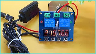 Digital Temperature and Humidity Controller Circuit ZFX M452 Review in English [upl. by Eedyah]