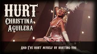 Christina Aguilera  Hurt  Lyrics [upl. by Grannie866]