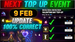 Next Top Up Event In Free Fire 9 February 2024  upcoming top up event in free fire [upl. by Eilah]