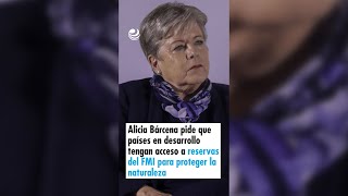 Alicia Bárcena pide que países en desarrollo tengan acceso a reservas del FMI para proteger la natur [upl. by Luckett]