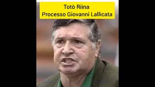 Totò Riina Processo Lallicata [upl. by Wilen]