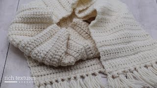 Glenwood Scarf Crochet Pattern [upl. by Fran]