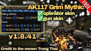 AK117 Grim Mythic skin unlockcodm injector gun skin1841tutorialmod menuvn [upl. by Prem]