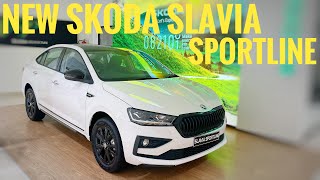 NEW SKODA SLAVIA SPORTLINE DETAILED MALAYALAM REVIEW  PRICE  FEATURES [upl. by Aicirtam]