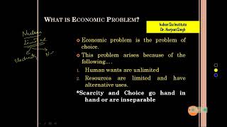 Lect 1 Microeconomics Scarcity Choice and meaninghaben Sie InstituteDr Harjeet Singh [upl. by Nedyah]