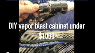 DIY vapor blast cabinet under 1000 Phathead Racing [upl. by Nadda]