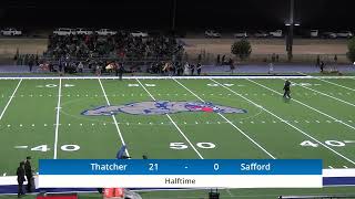 Safford vs Thatcher Varsity Football 2ND HALF [upl. by Kevyn345]